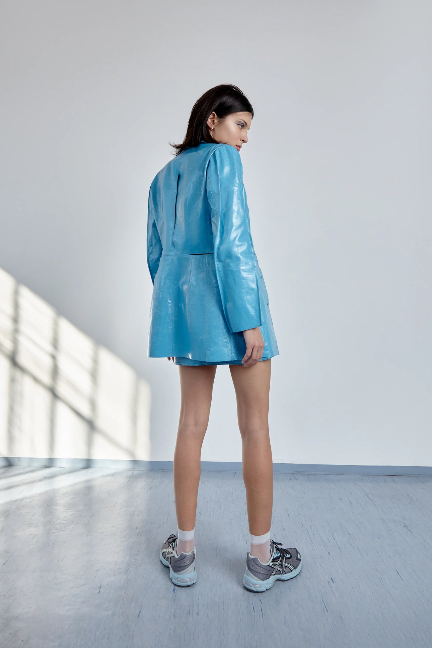 Ana Blue leather jacket