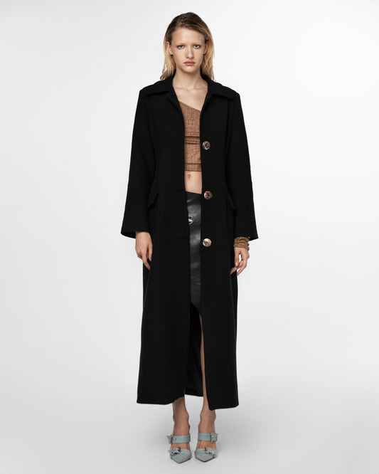 Black Wool Coat