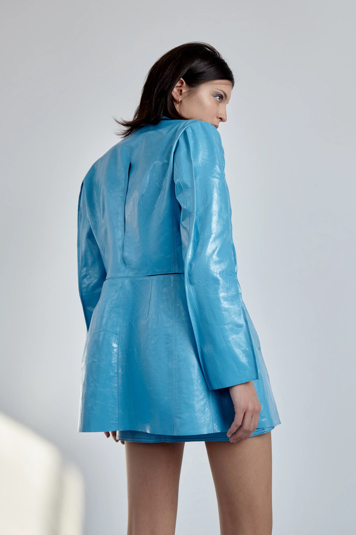 Ana Blue leather jacket