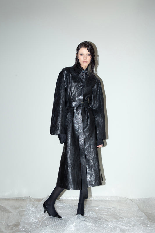 Black Leather Coat