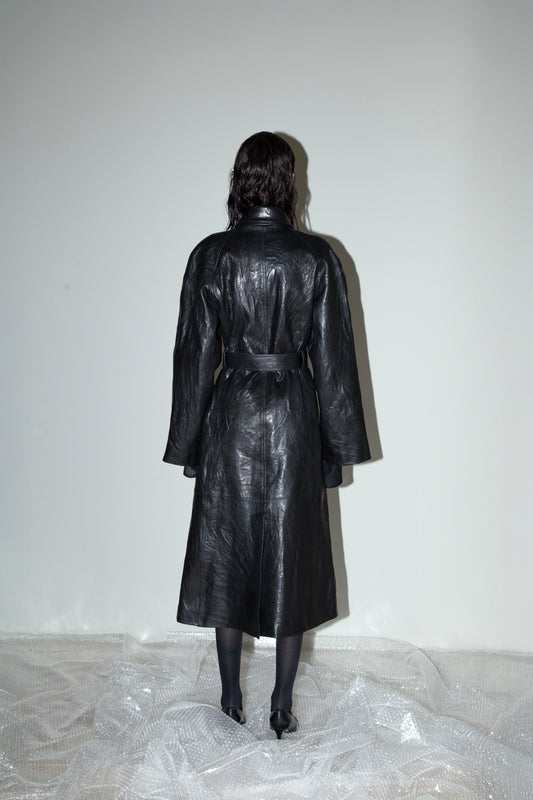 Black Leather Coat