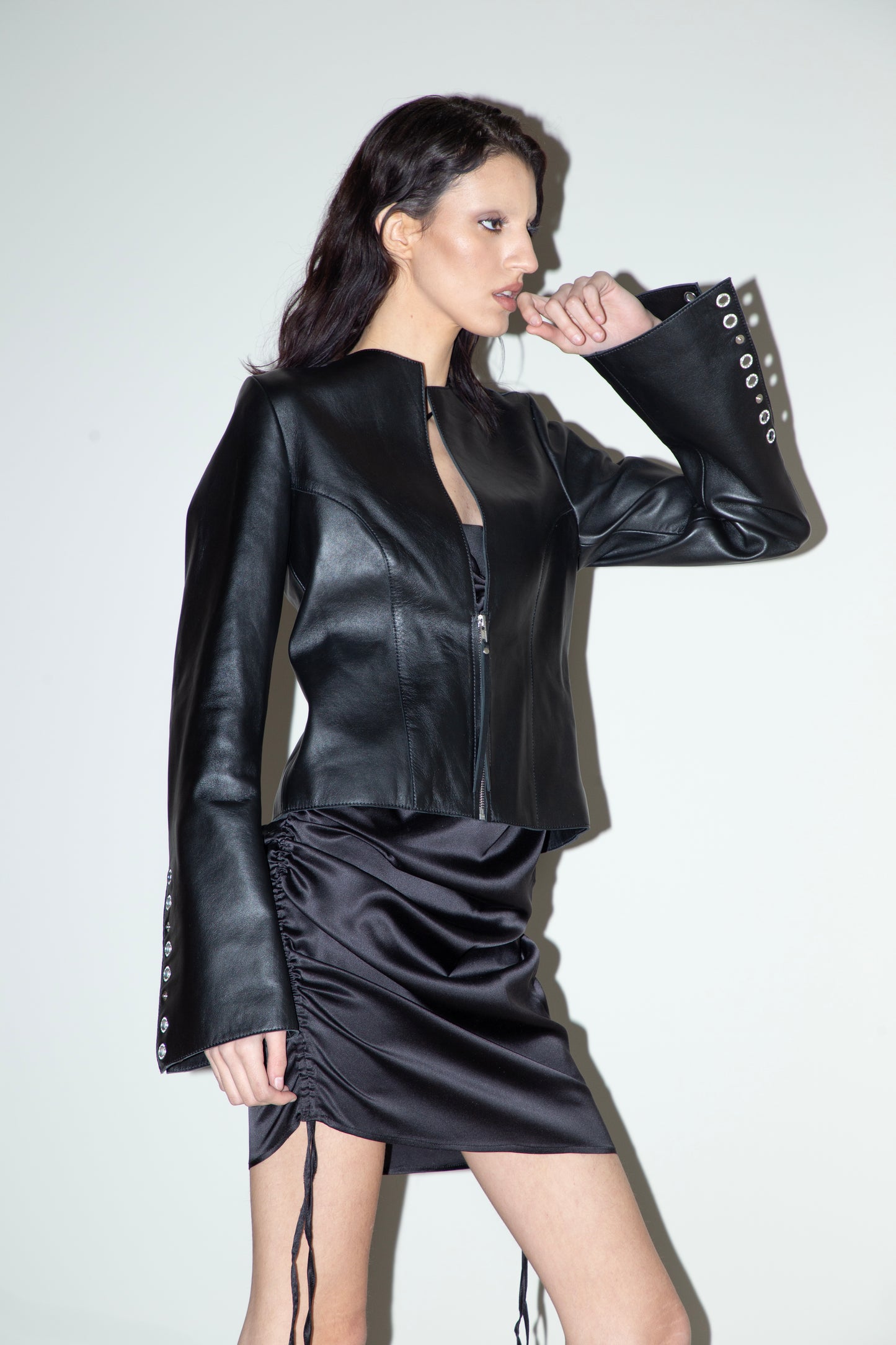 Black Nocturne Leather Jacket