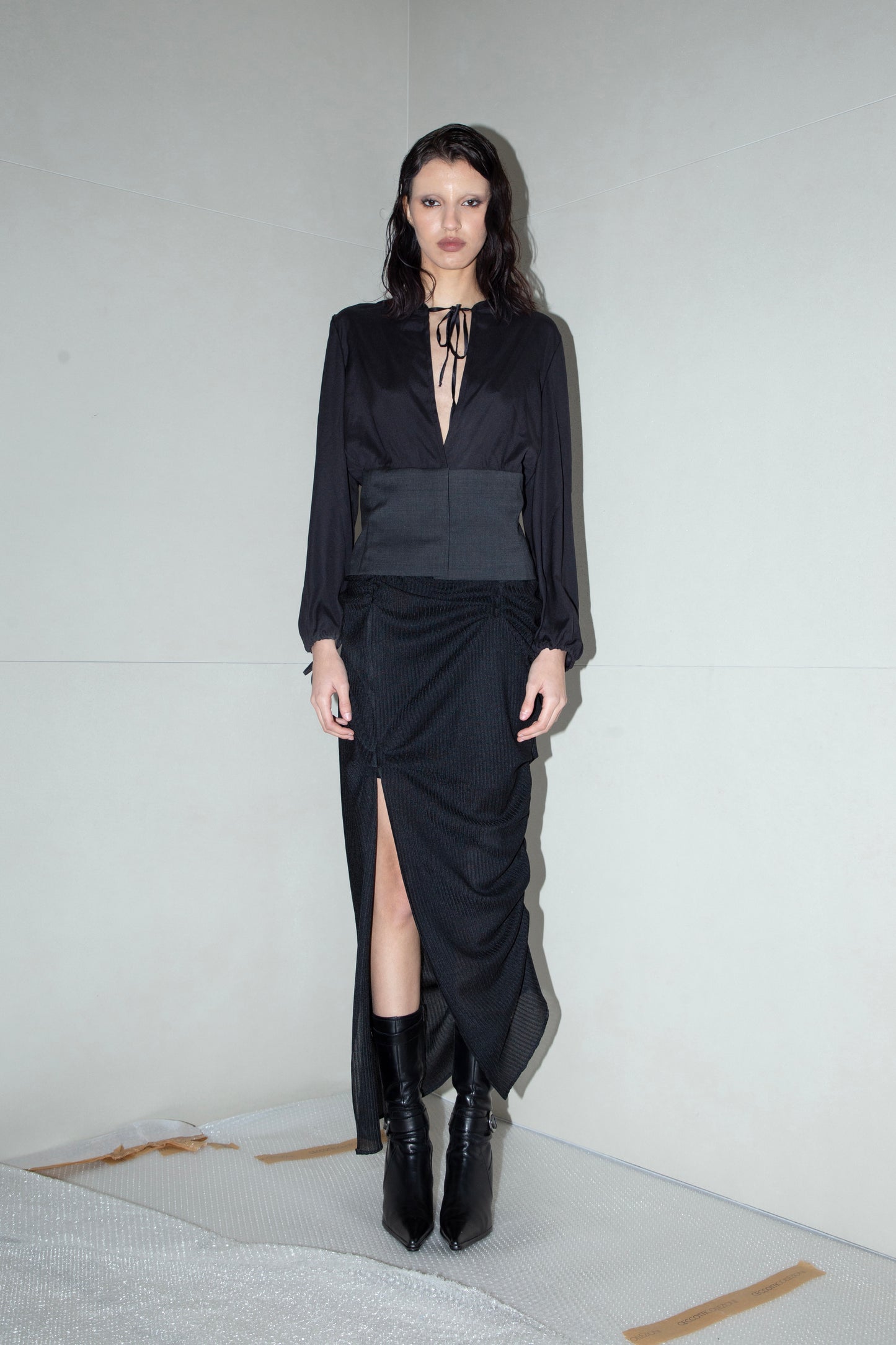 Black Wave Skirt