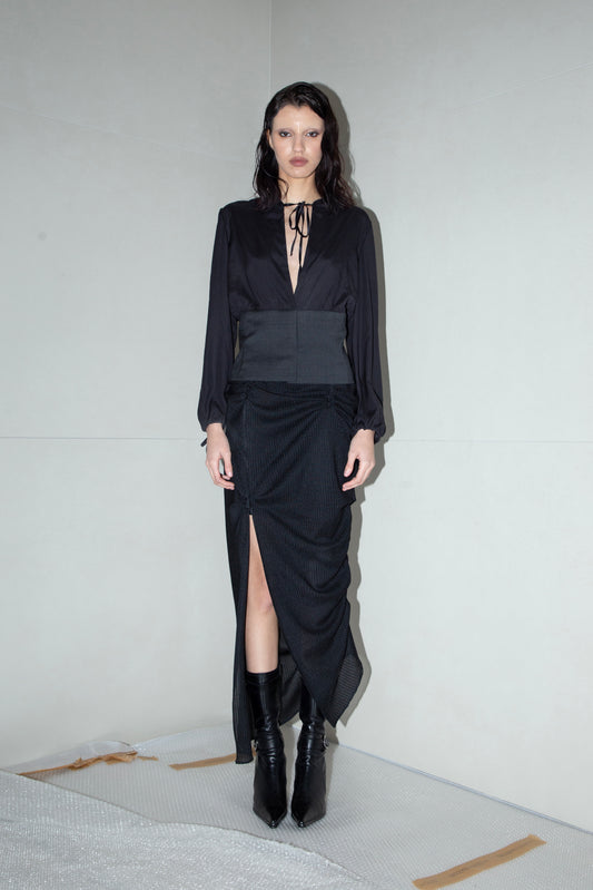 Black Wave Skirt
