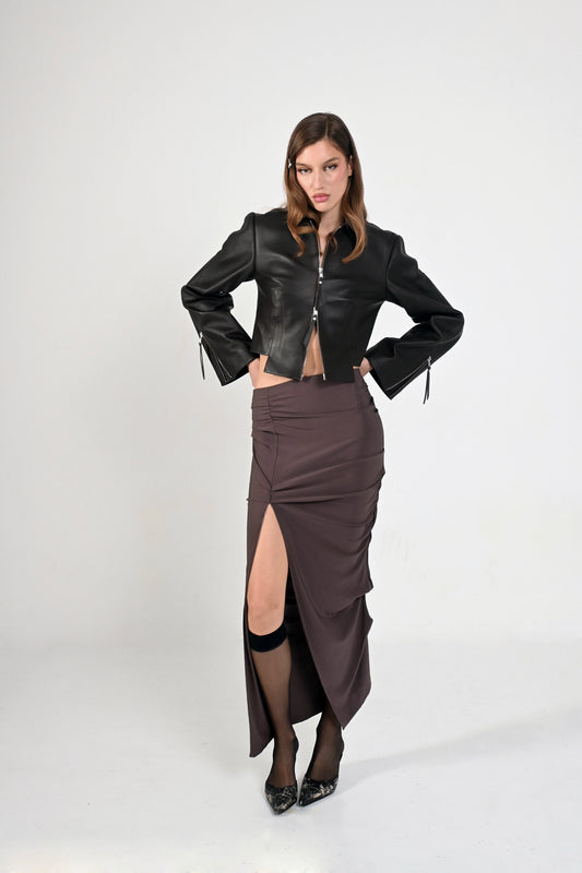 Brown Kamen Leather Jacket