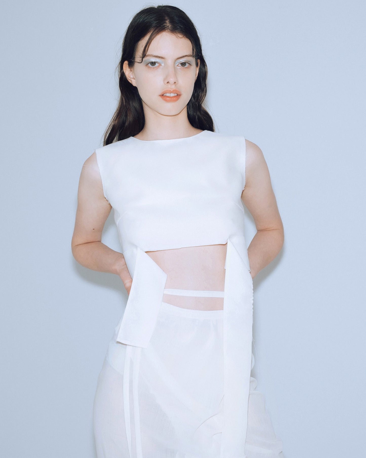 White crop top