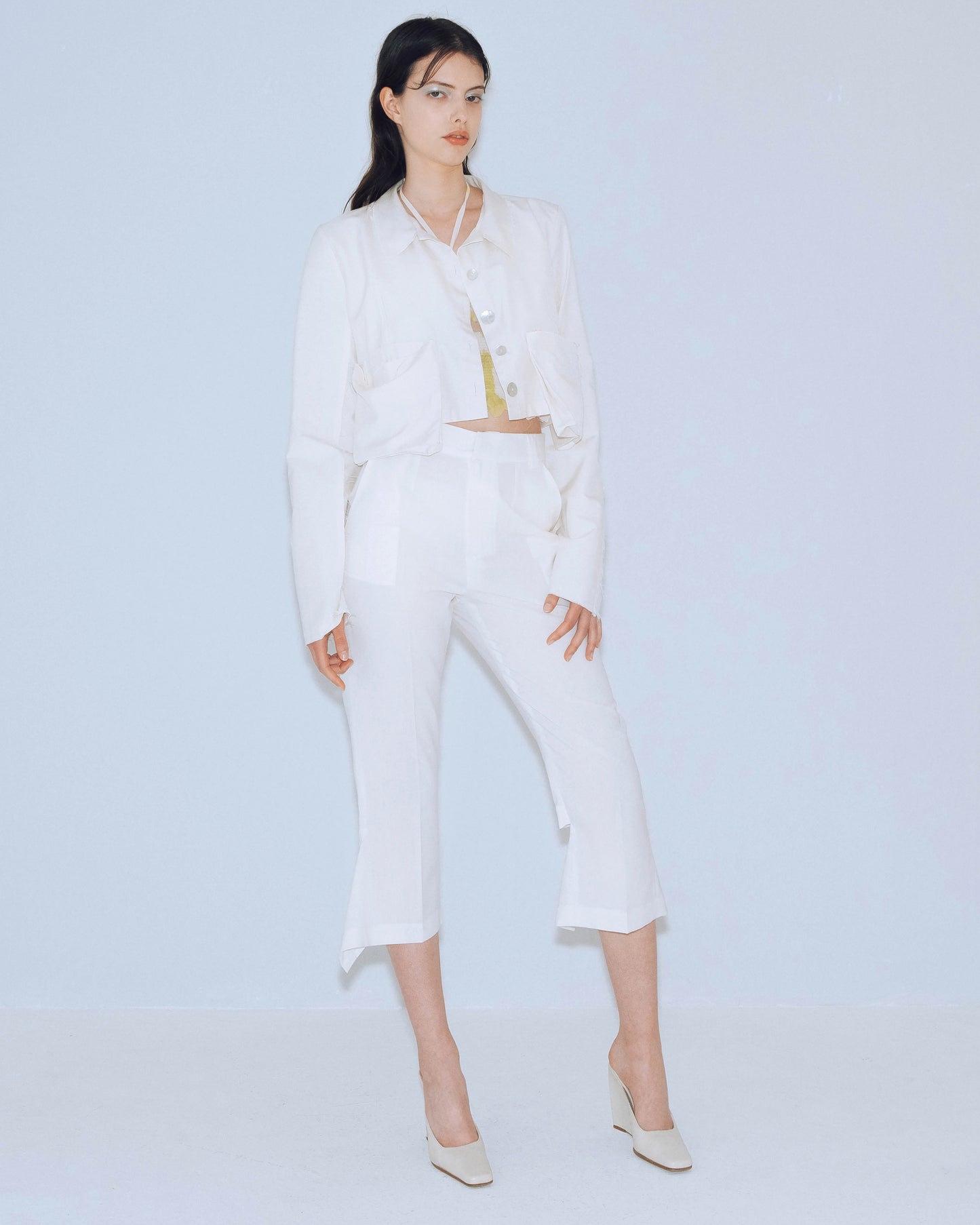 White capri pants